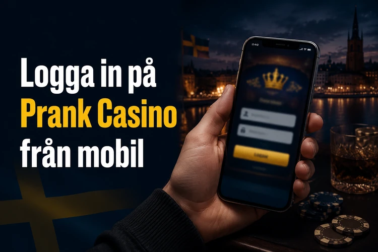 Logga in på Prank Casino från mobil